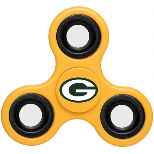 NFL Green Bay Packers 3 Way Fidget Spinner D6